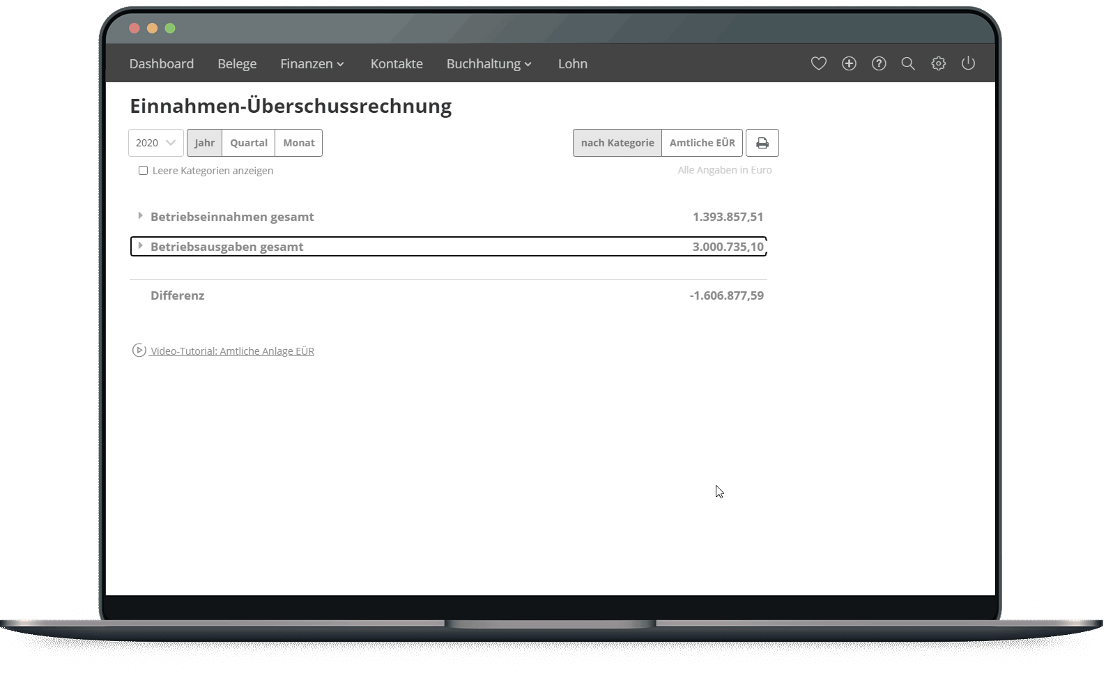 einname&uuml;berschussrechnung